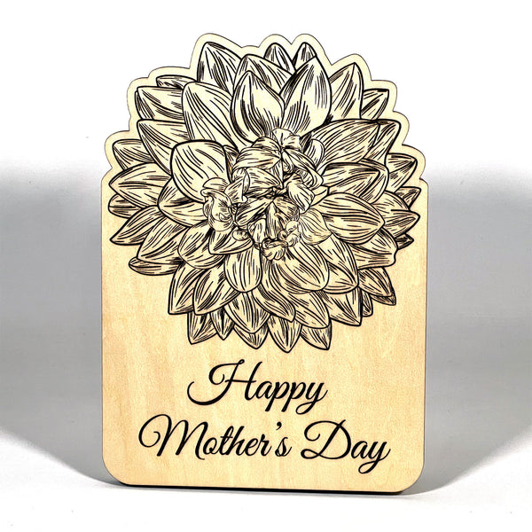 Personalized Mothers Day Greeting Card Glowforge Shop