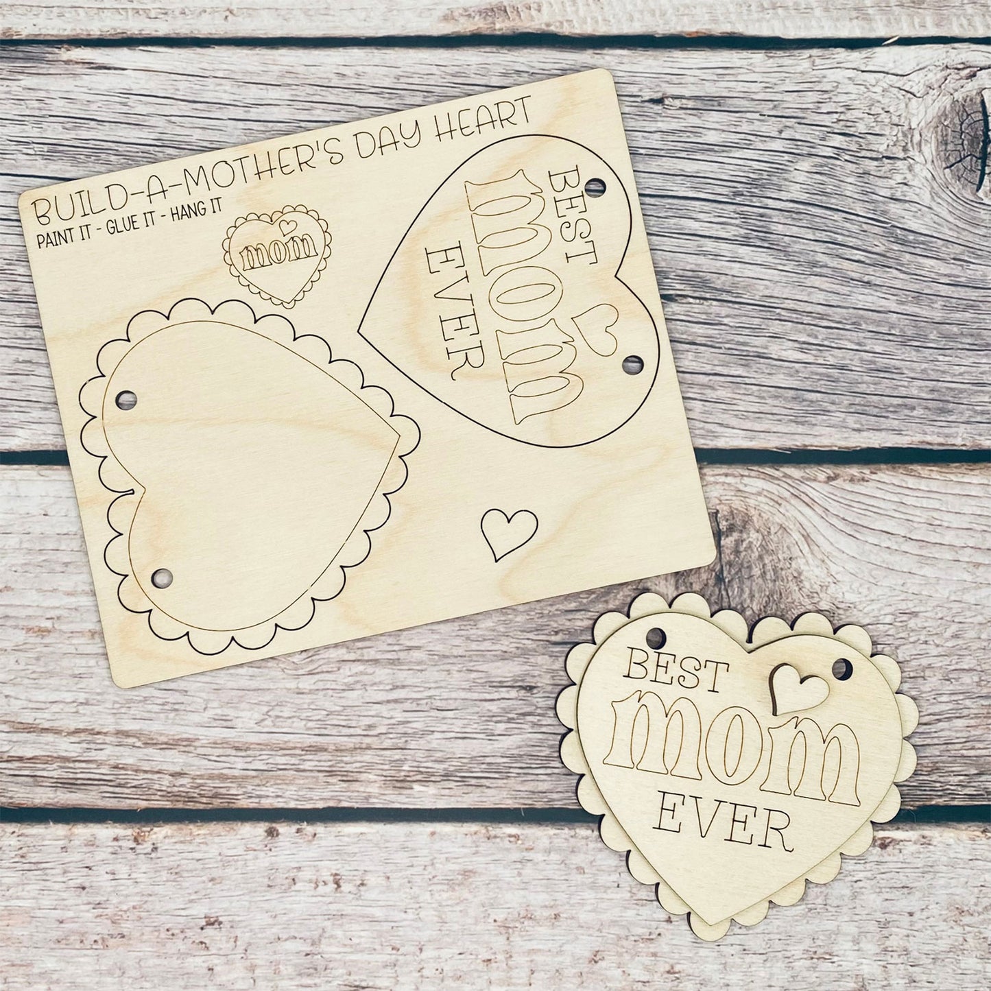 Pop-Out Mother's Day Card "Best Mom" Heart