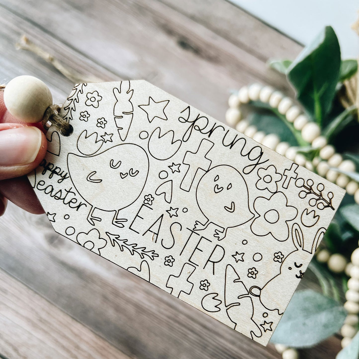 Quick and Easy Easter Tag with Doodles
