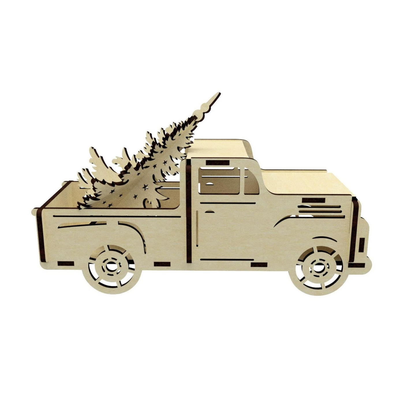 Christmas Truck With Christmas Tree