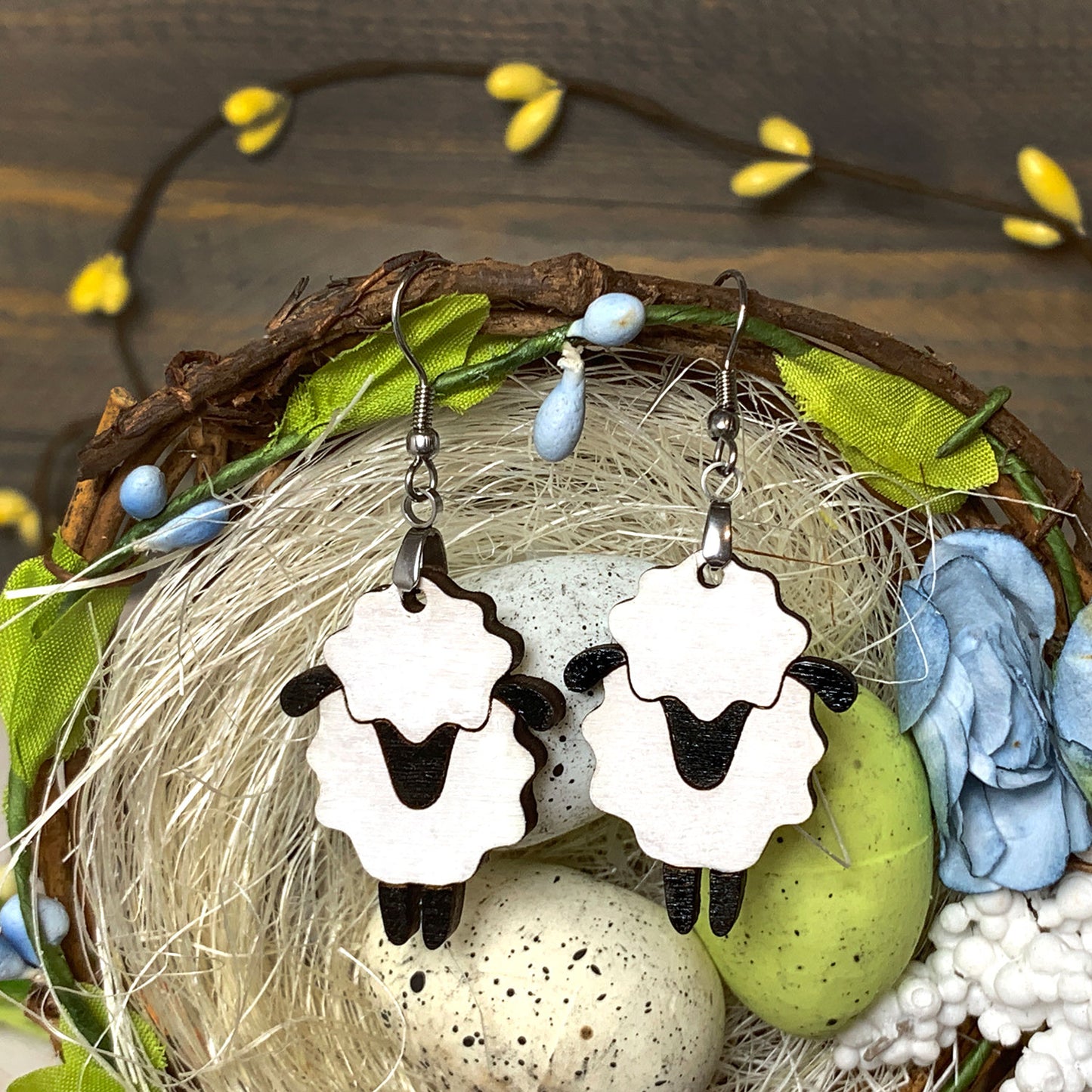 Sheep Dangle Earrings