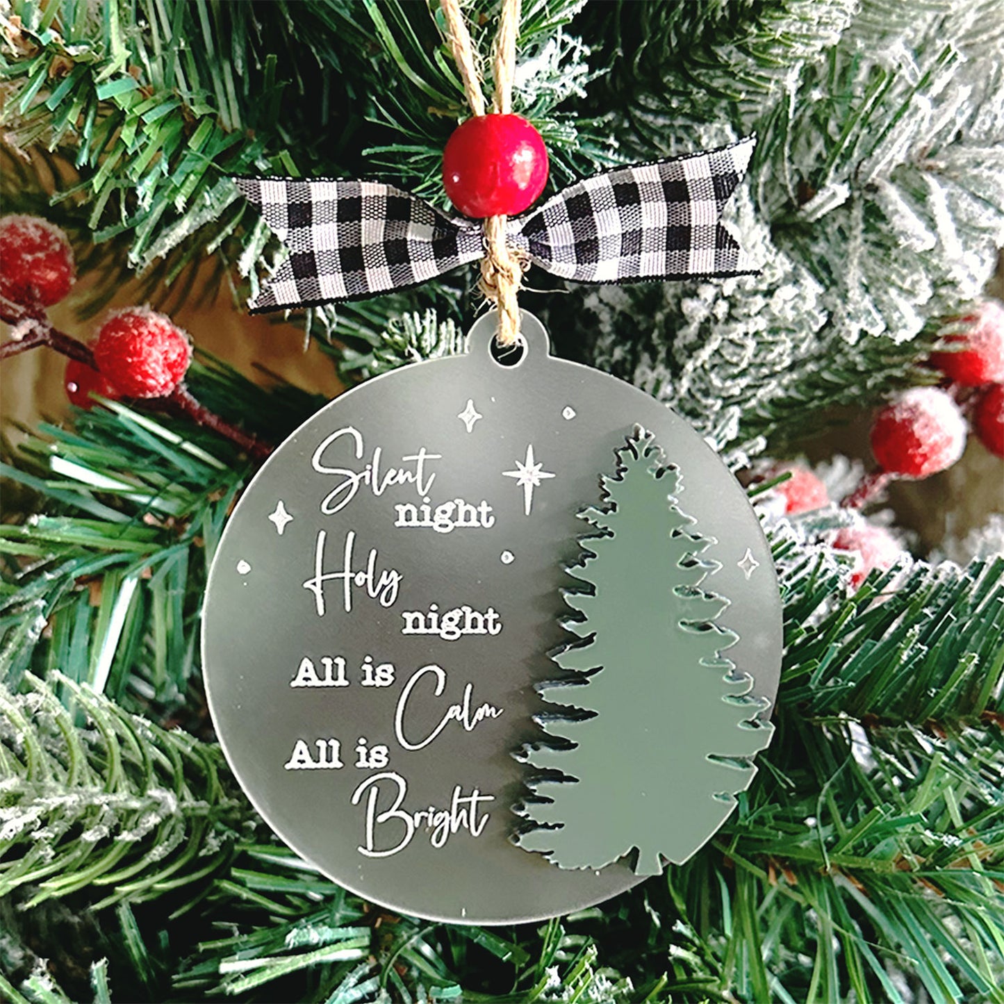 Silent Night Christmas Ornament