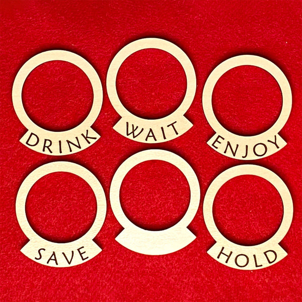 Simple Wine Cellar Tags (Set of 6) Shop