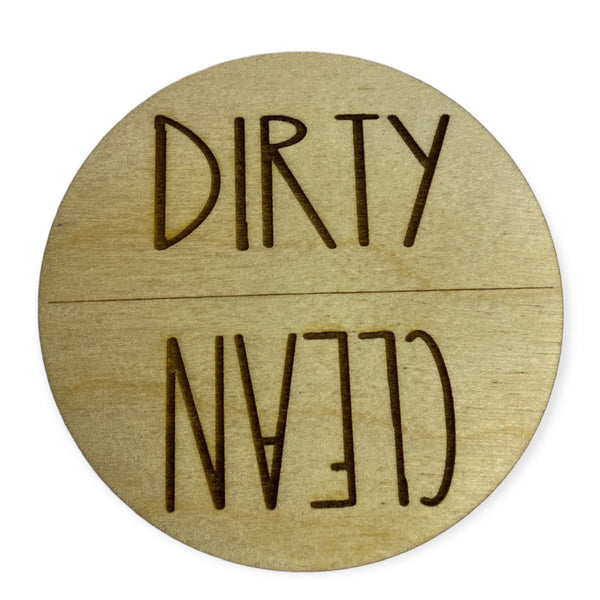 A DISHWASHER MAGNET - Simple Clean Design - Clean Dirty Magnet – Laser in  the Loft