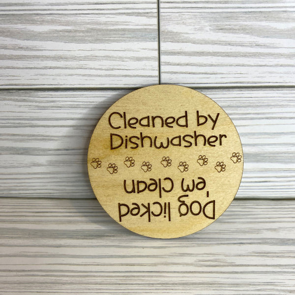 Dishwasher Magnet Clean Dirty Dog Sign That Will Never Fall - Barkley The Doggie