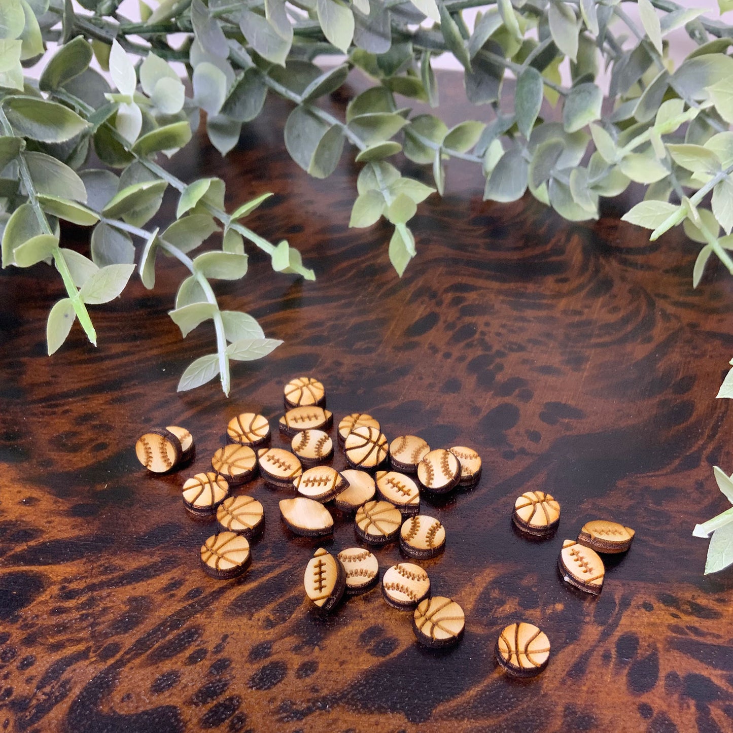 Sport's Stud Earrings- Basketball, Baseball and Football (Set of 3)