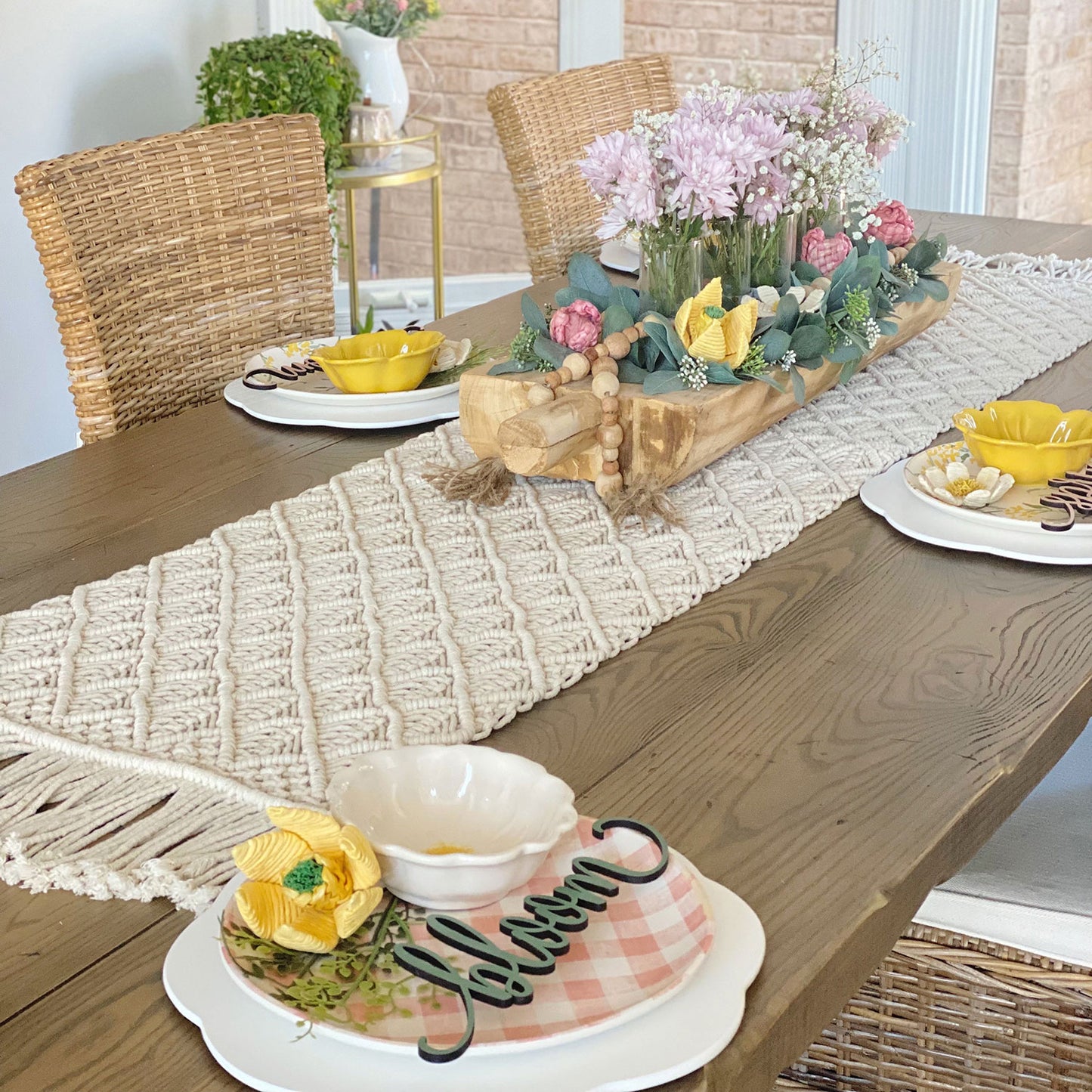 Spring Plate Words Tablescape (Set of 6)