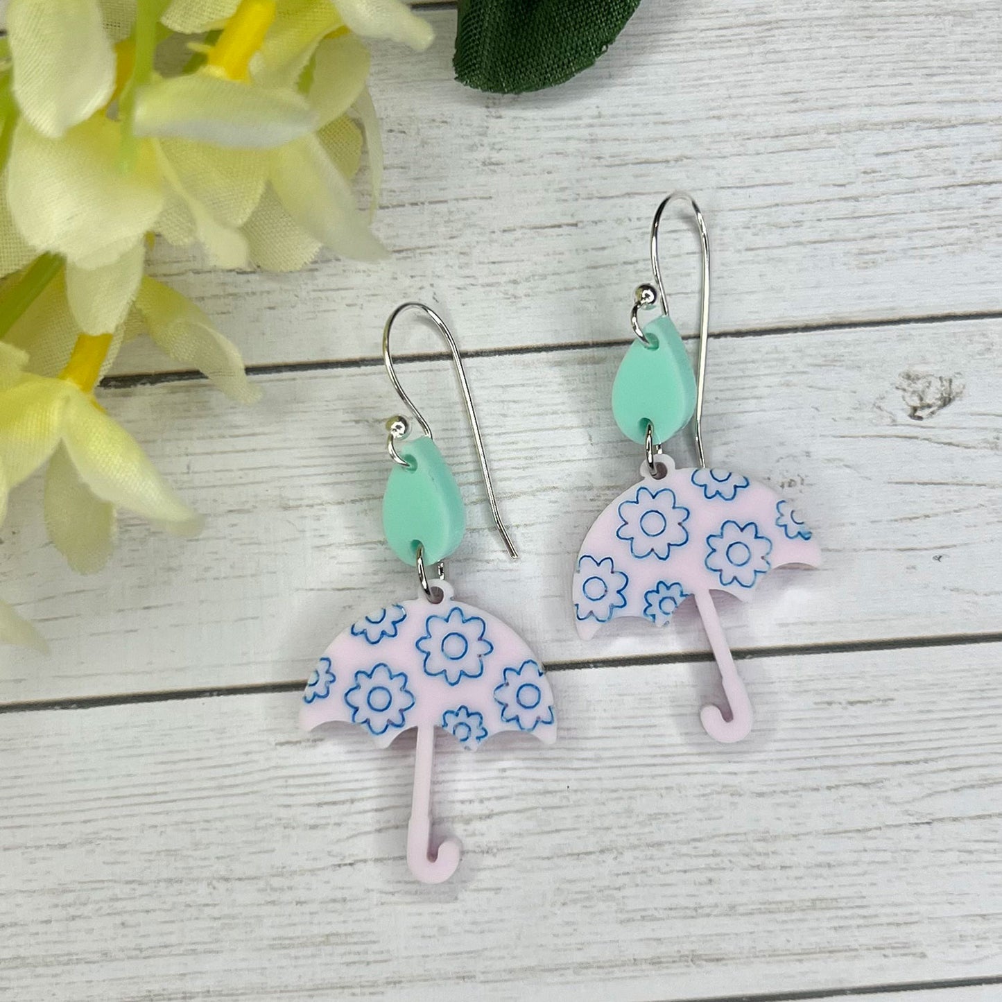 Spring Umbrella Dangle Earrings (Set of 3)
