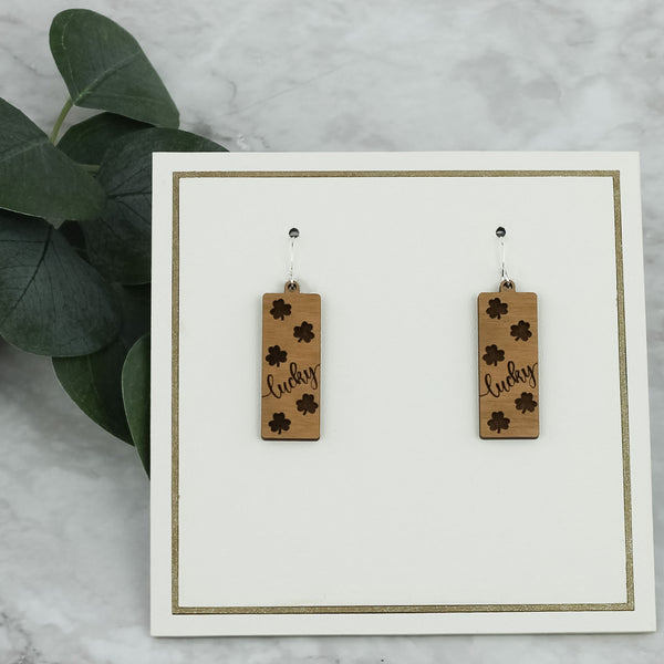 St. Patrick’s Day 2 Faux Leather Earrings main image 0
