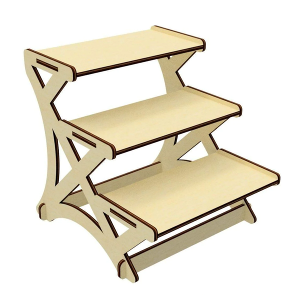 Tiered Tray Stand for Displaying Items Shop