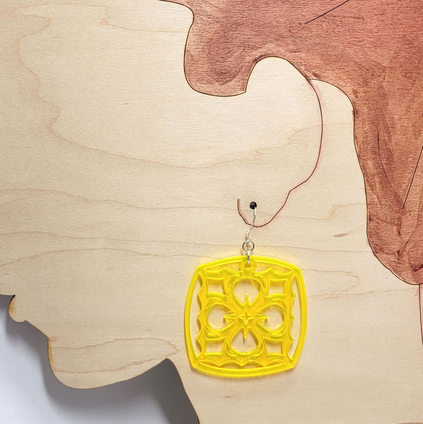 Summer Flower Acrylic Earrings