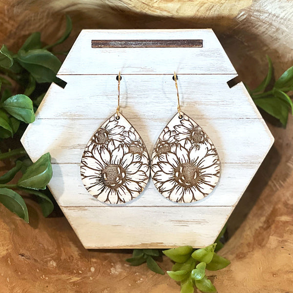 Sunflower Drop Earrings Shop