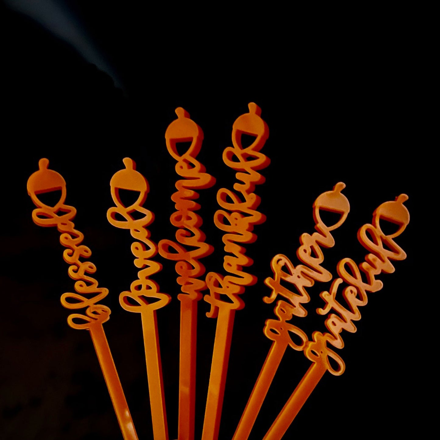 Thanksgiving Drink Stirrers (Set of 6)