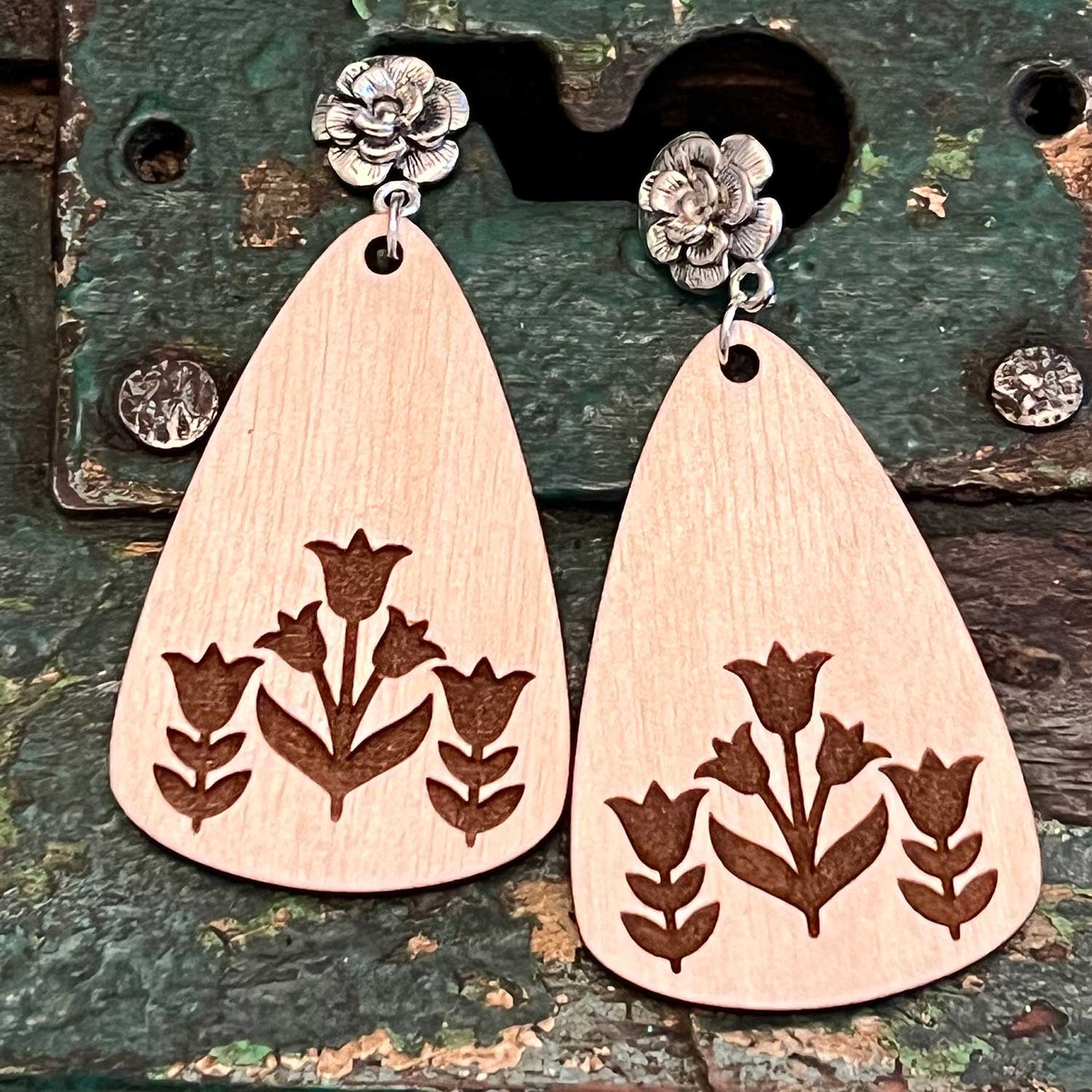 Tulip Field Dangle Earrings