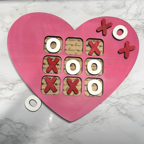 Valentines Day Tic Tac Toe Heart Game – Glowforge Shop