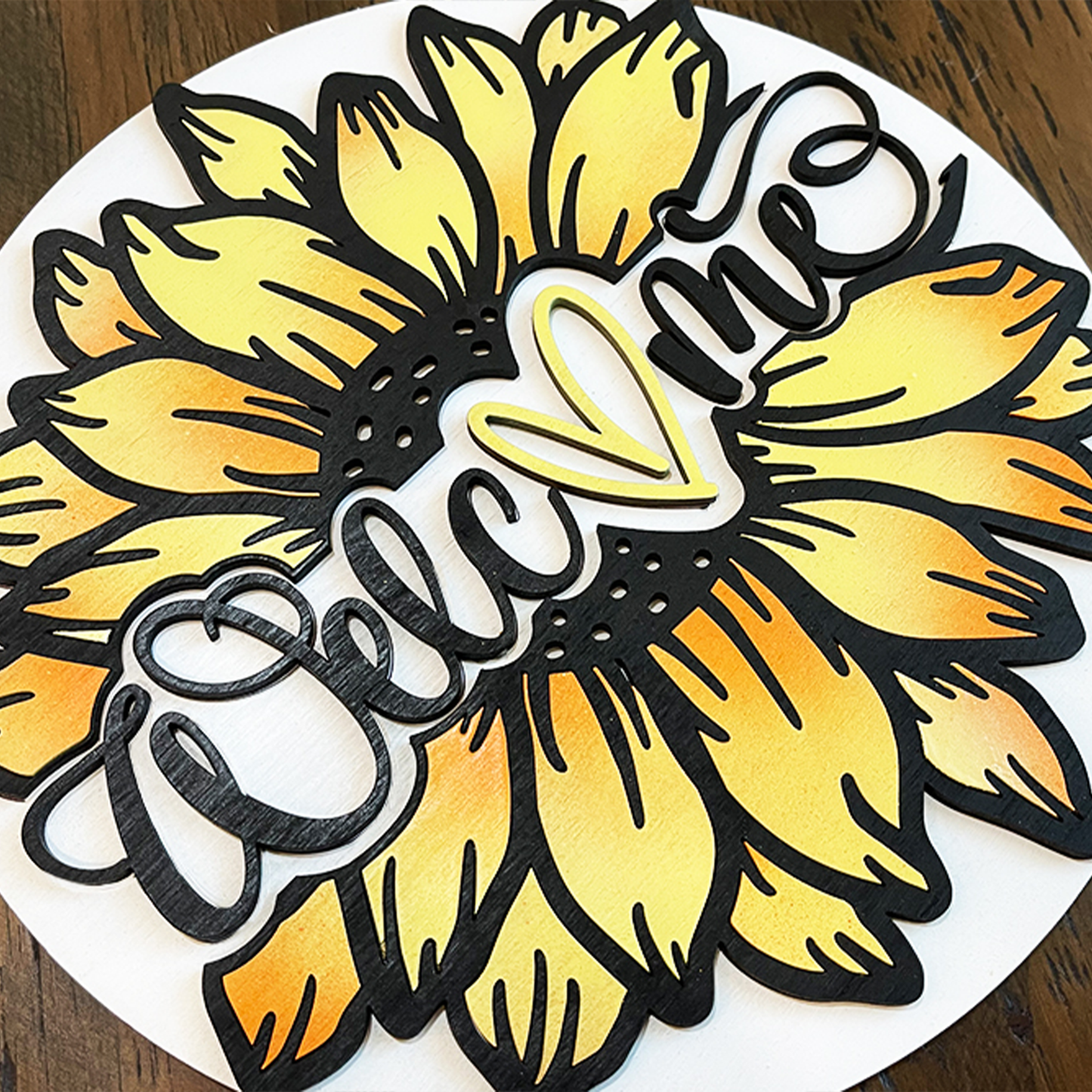 Welcome Sunflower Sign
