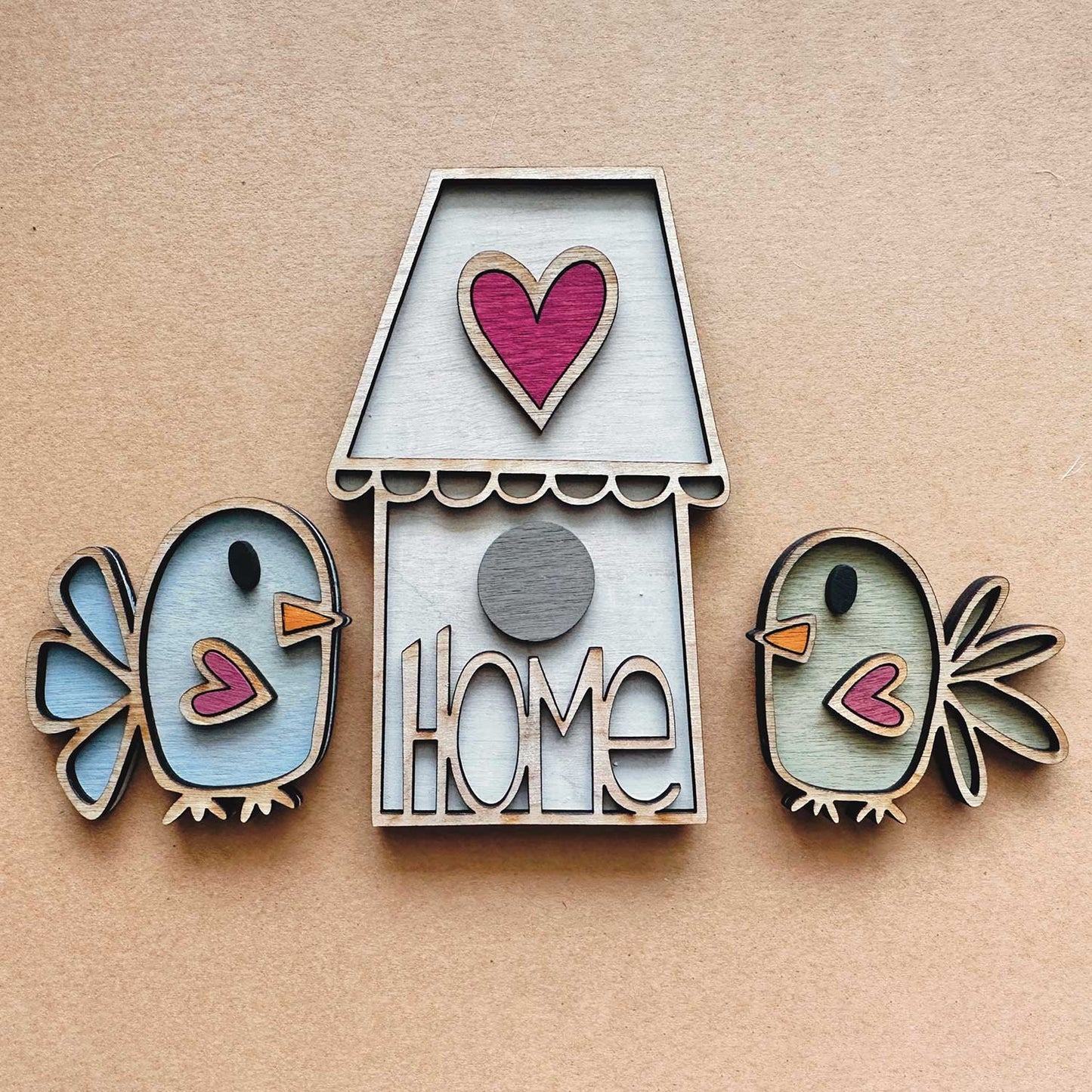 Whimsical Bird Magnet Collection (Set of 3)