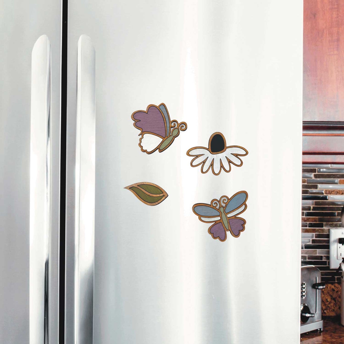 Whimsical Butterfly Magnet Collection (Set of 4)