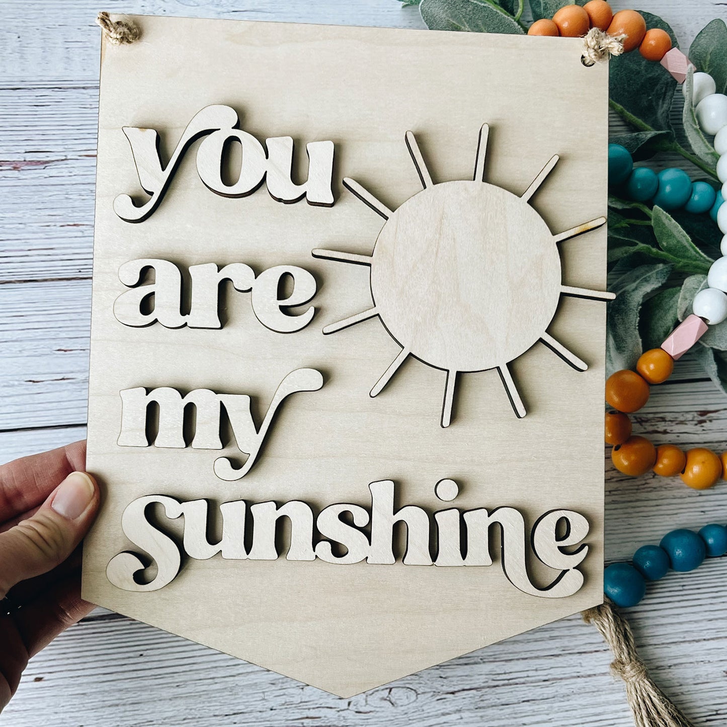 You Are My Sunshine Banner Nursery Sign
