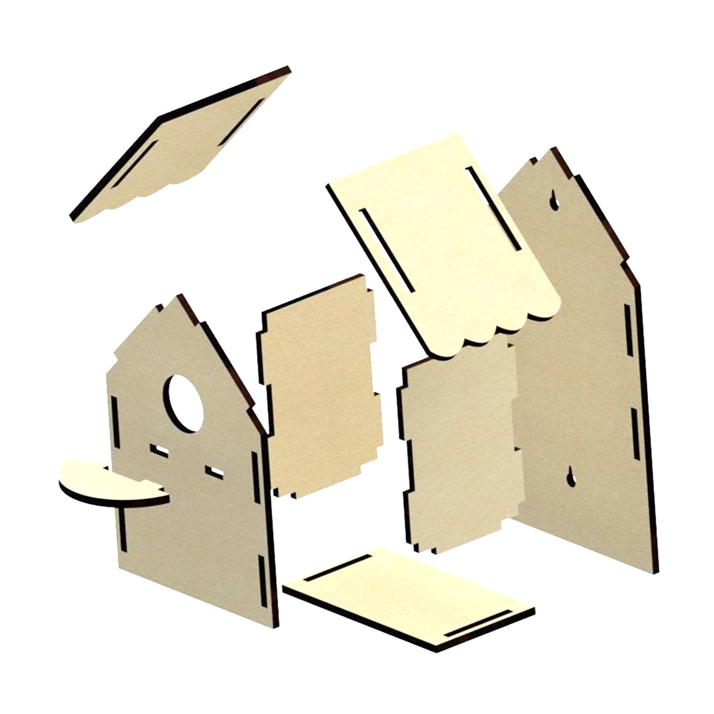 Classic Wood Birdhouse