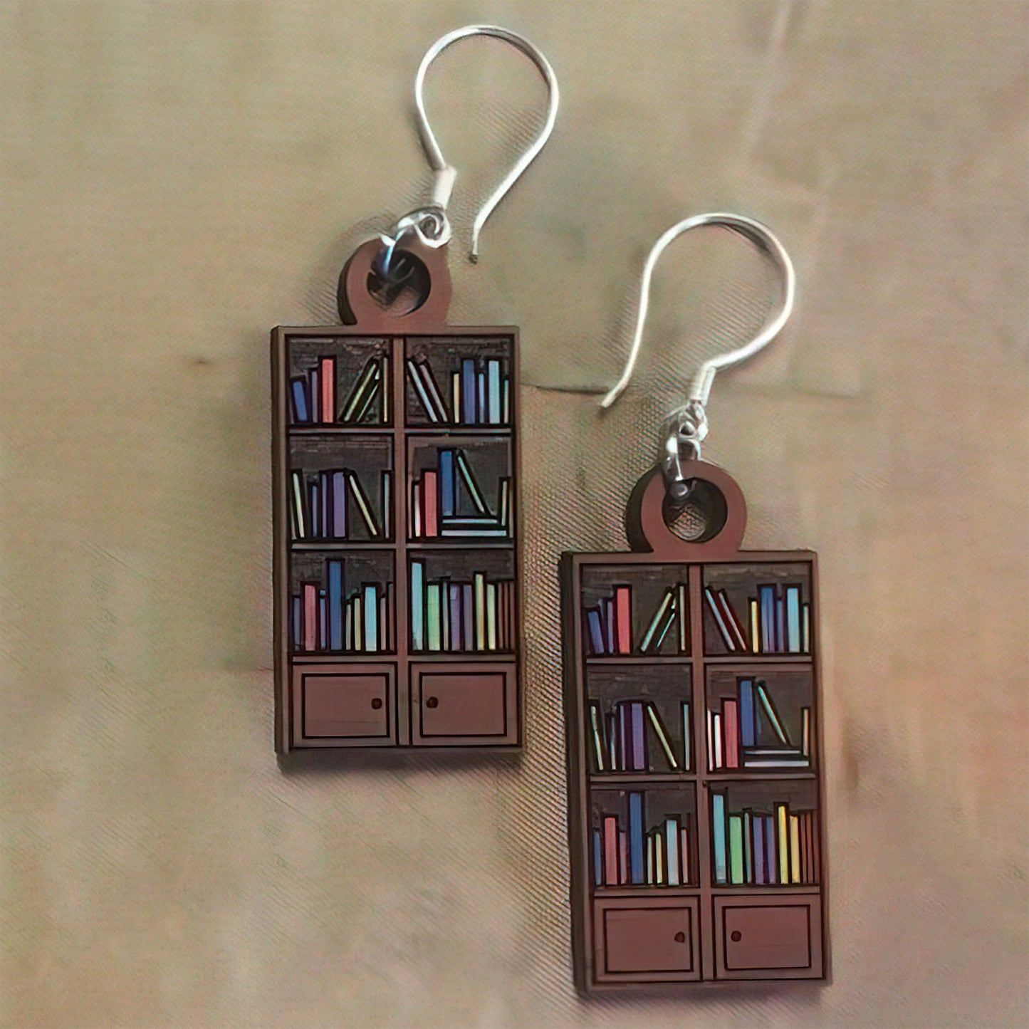 Bookcase Earrings