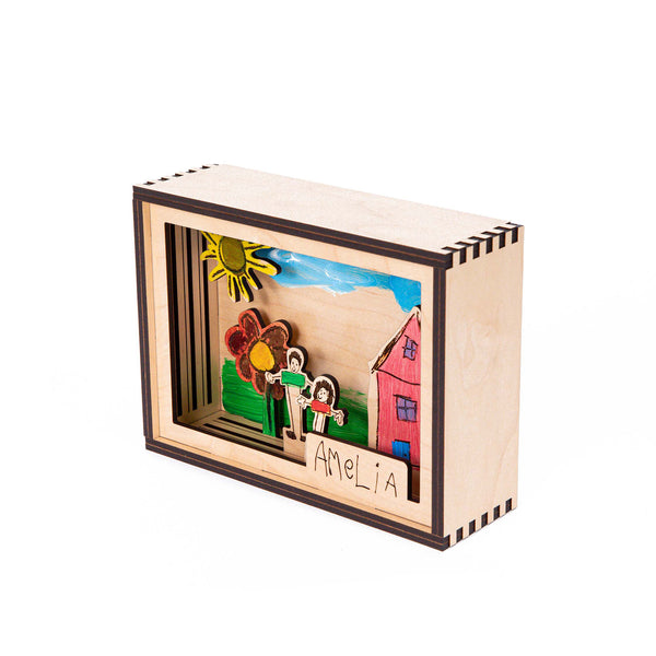 Family Artwork Shadowbox Diorama – Glowforge Shop