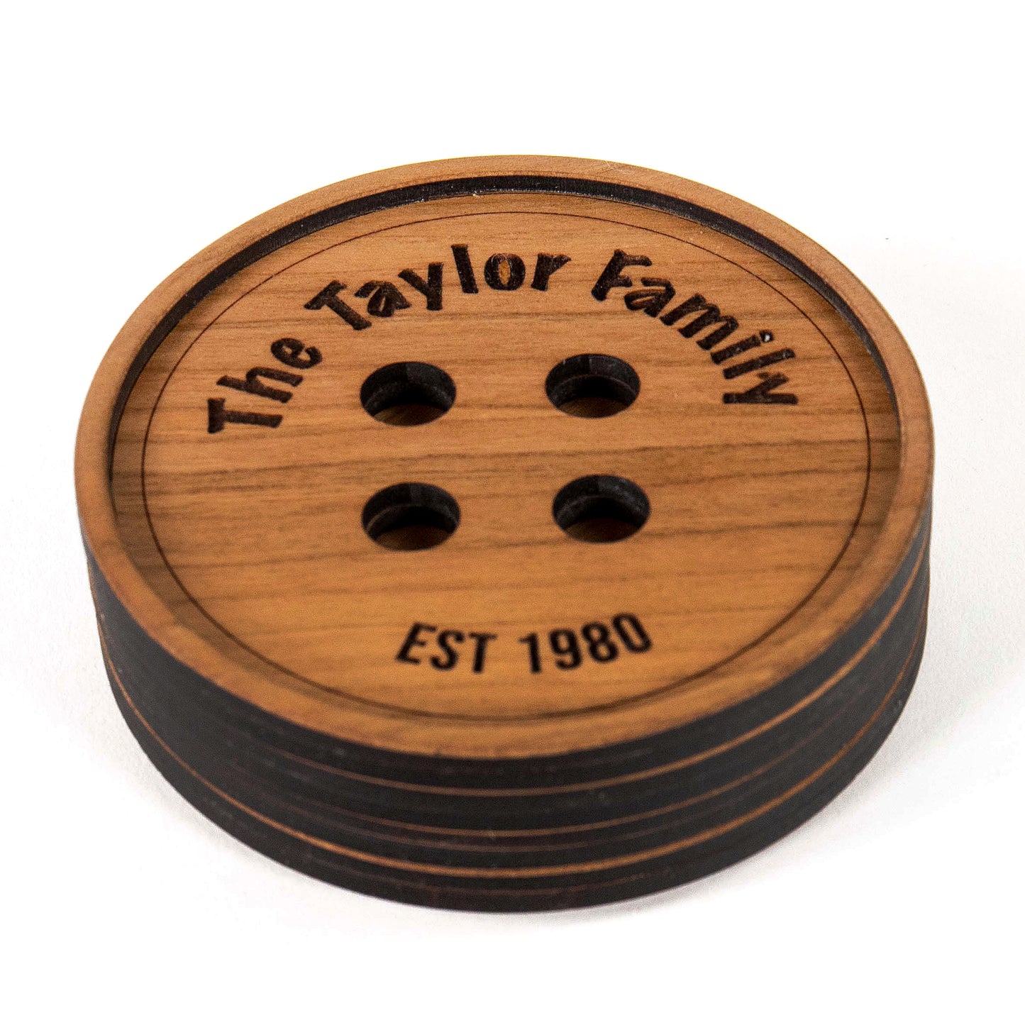 Cute as a Button Coasters (Set of 4)