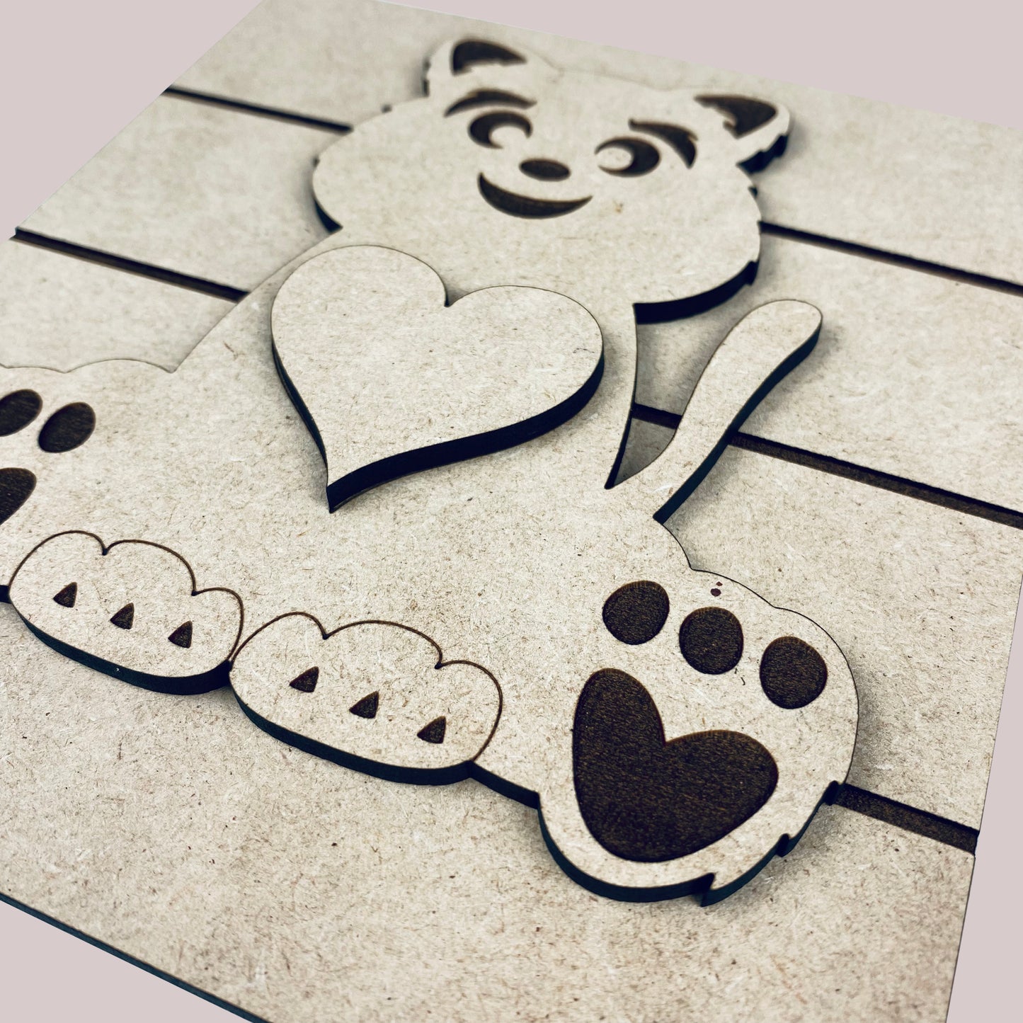 Loveable Cub Layered Art