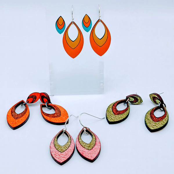 Those 70's Earrings Peace, Love & Granola Shop