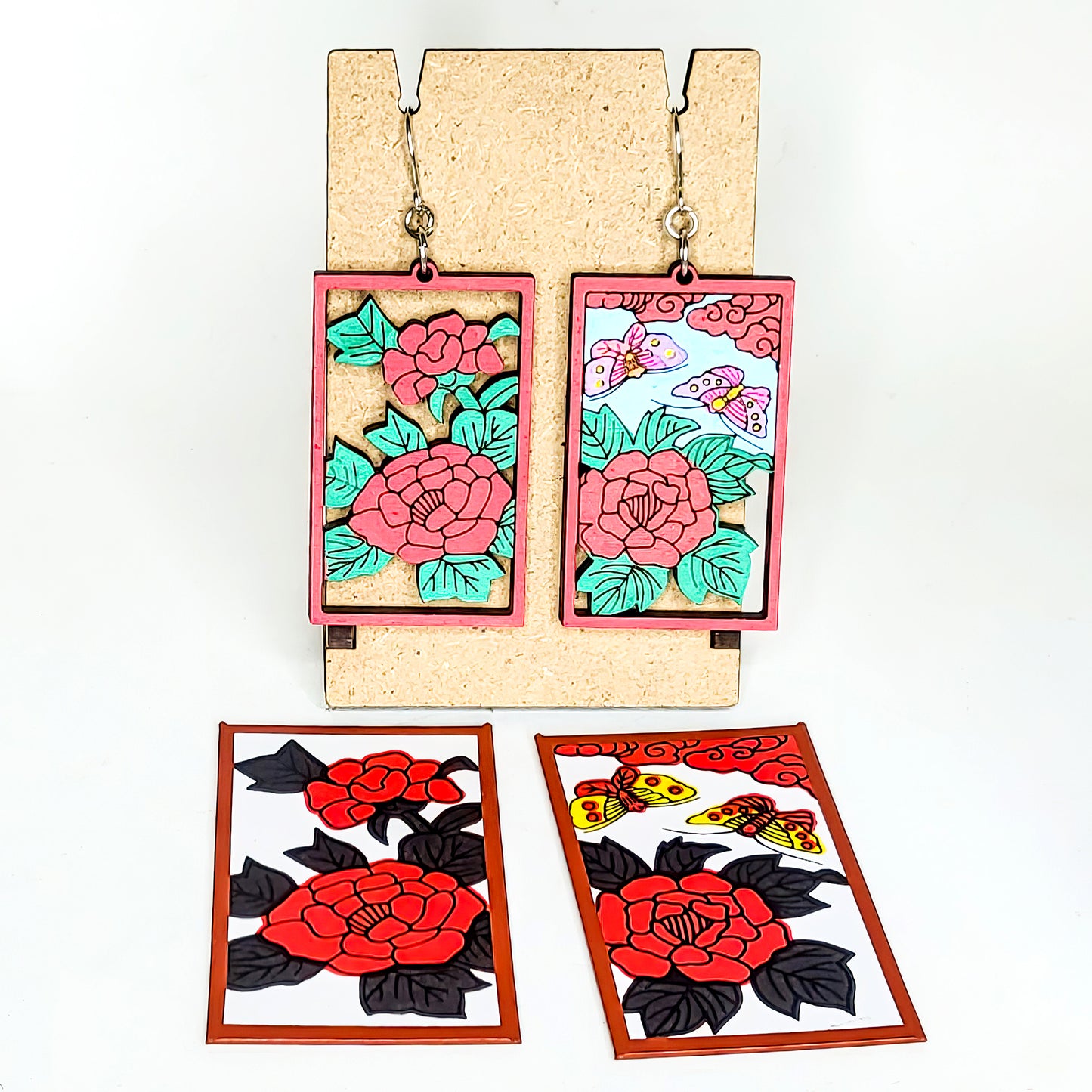 Hanafuda Earring - June 2