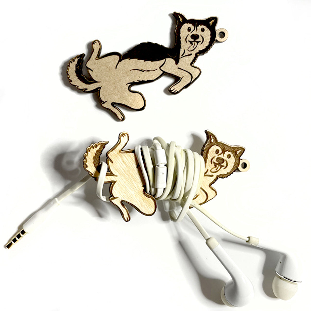 Funny Husky Headphone Cord Winder