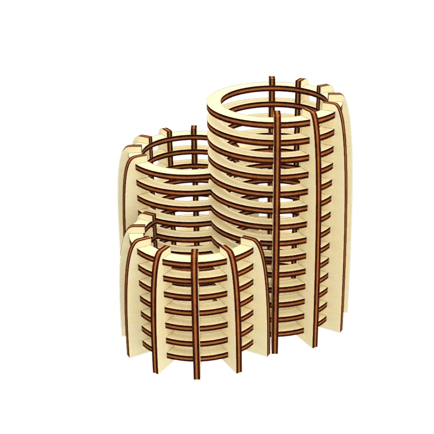 Rounded Multi-Compartment Pen Organizer