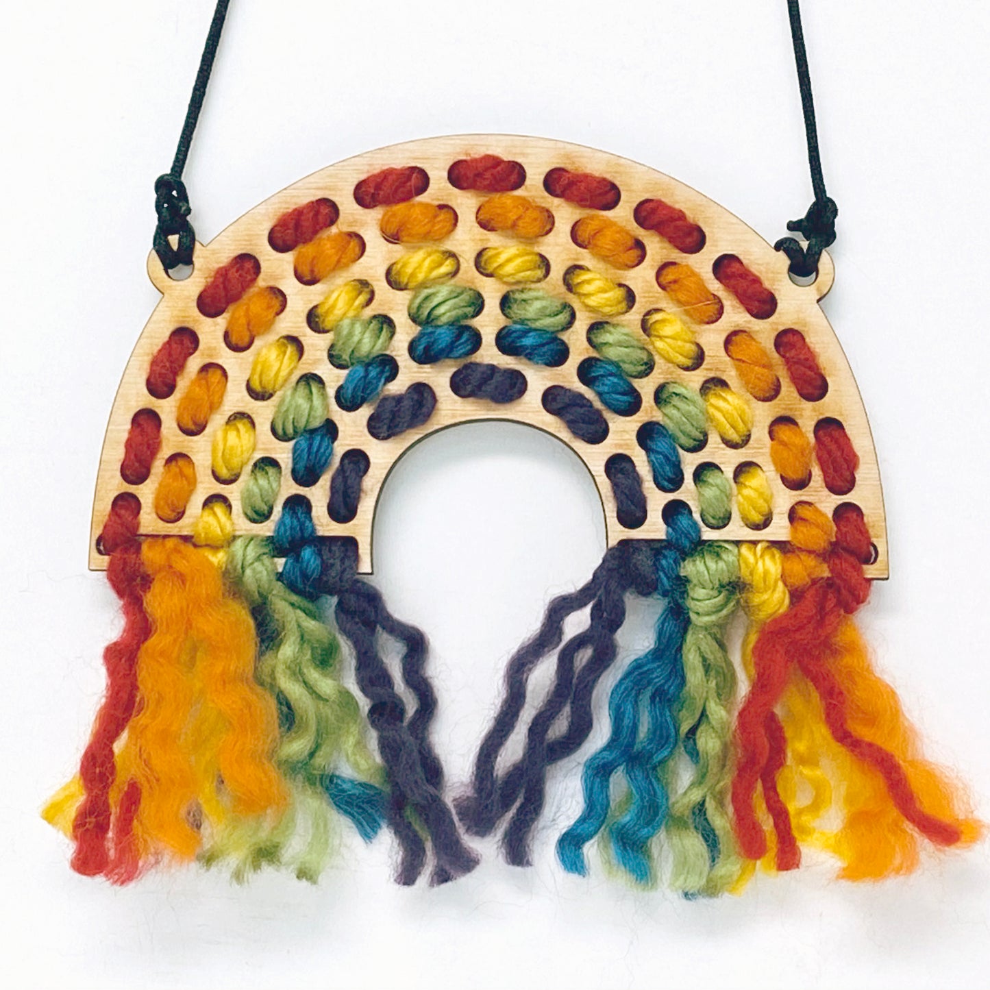 Rainbow Embroidery Hanger or Necklace (Set of 4)