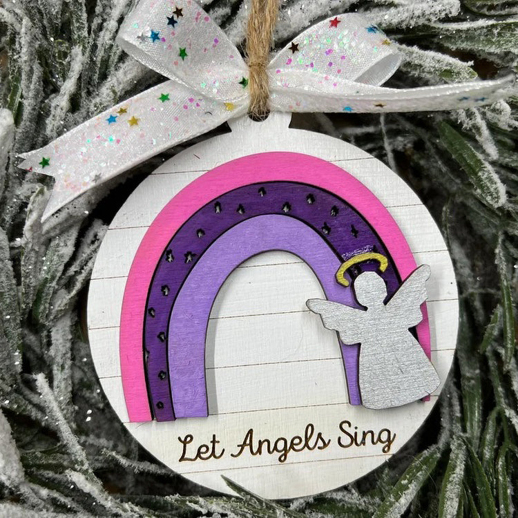 Rainbow Christmas Ornaments (Set of 4)