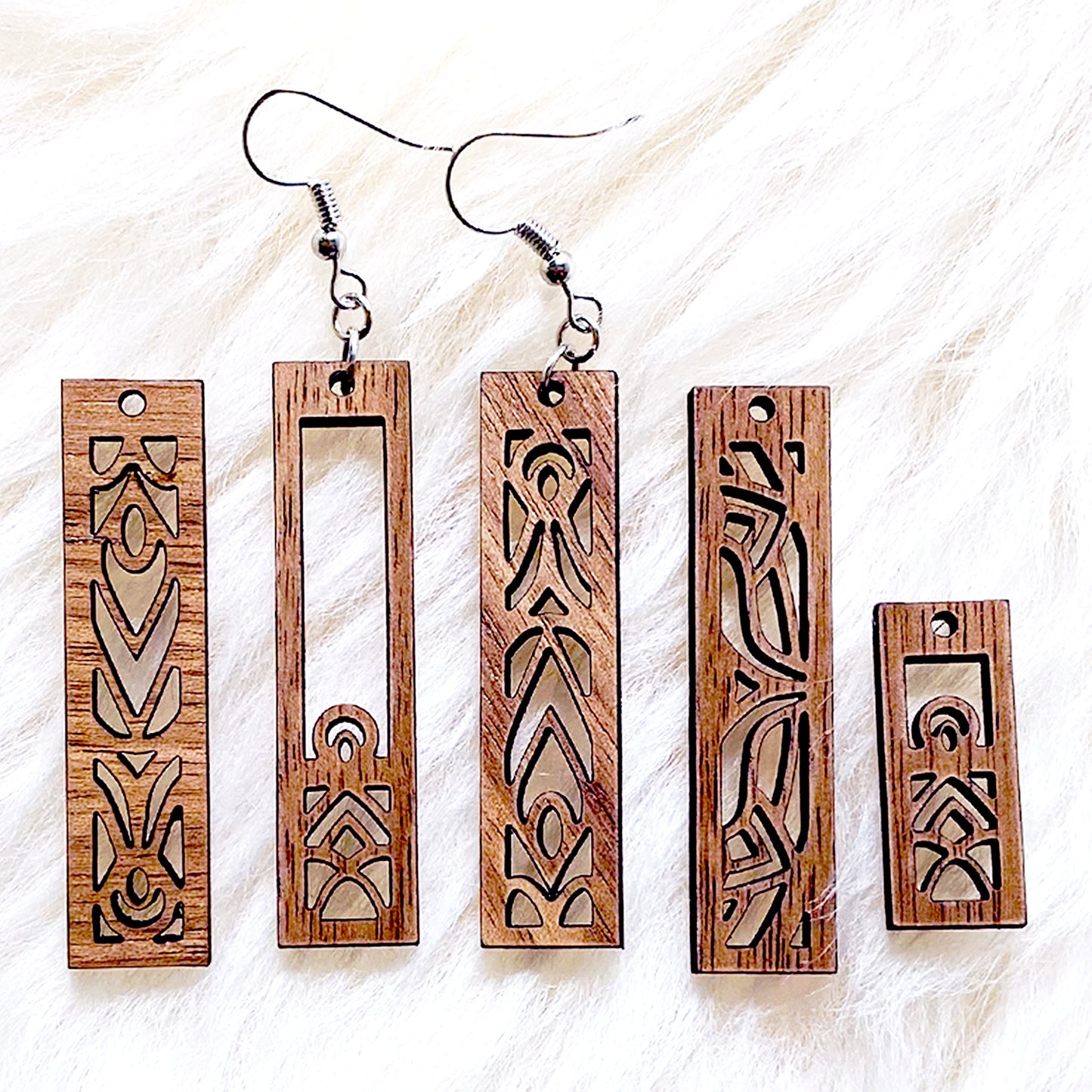 Rectangle Mandala Earring (Set of 5)