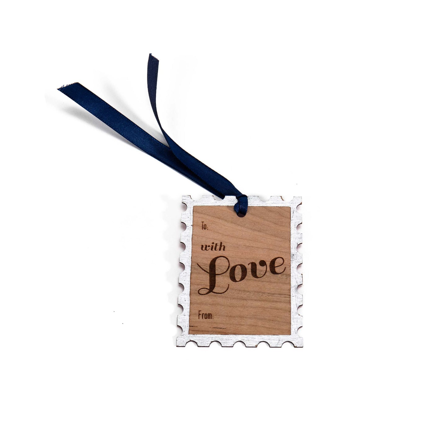 Postage Stamp Gift Tag