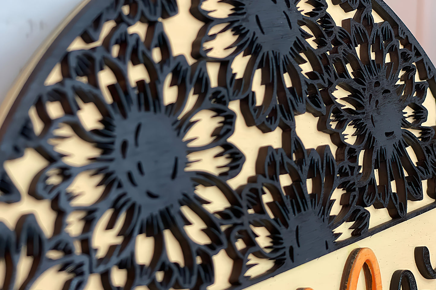 Welcome Sign with Sunflowers