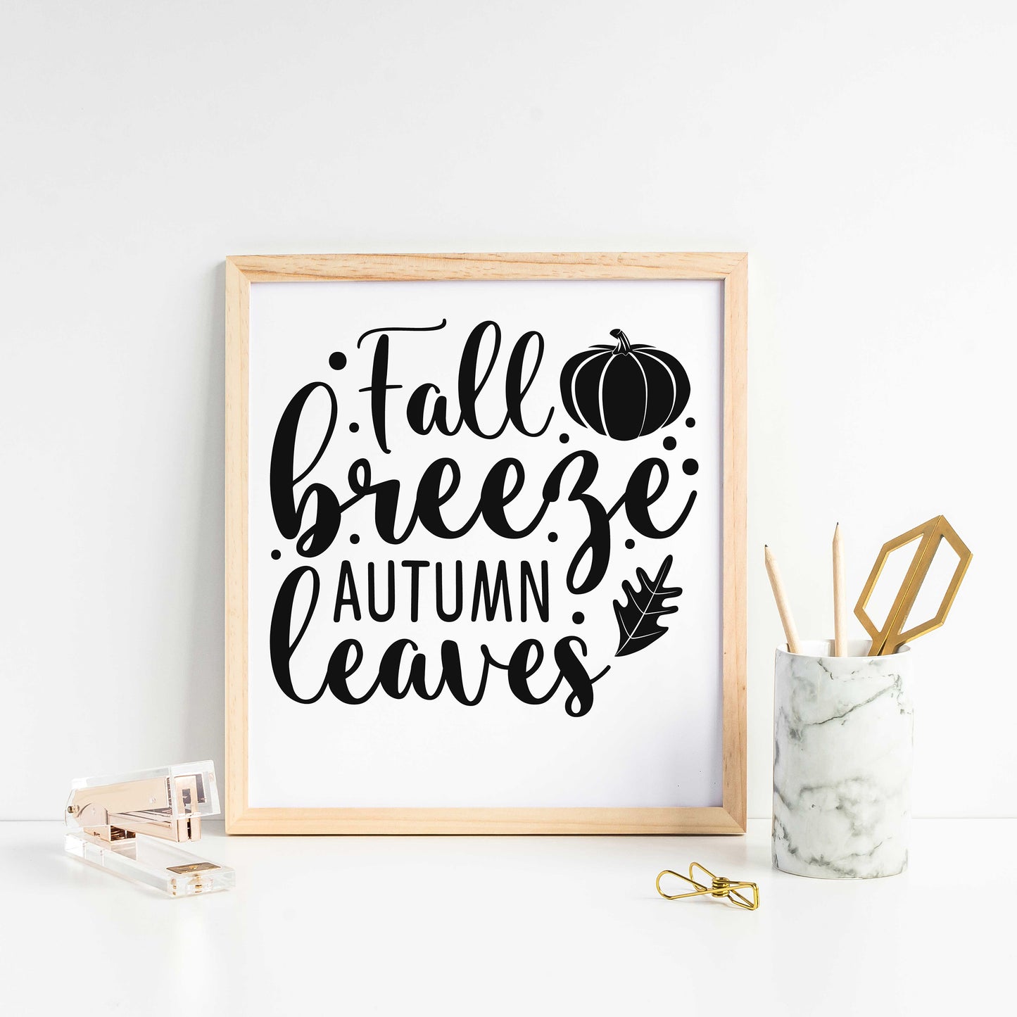 "Fall Breeze Autumn Leaves" Graphic