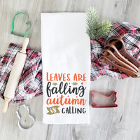 "Leaves Are Falling Autumn Is Calling" Graphic