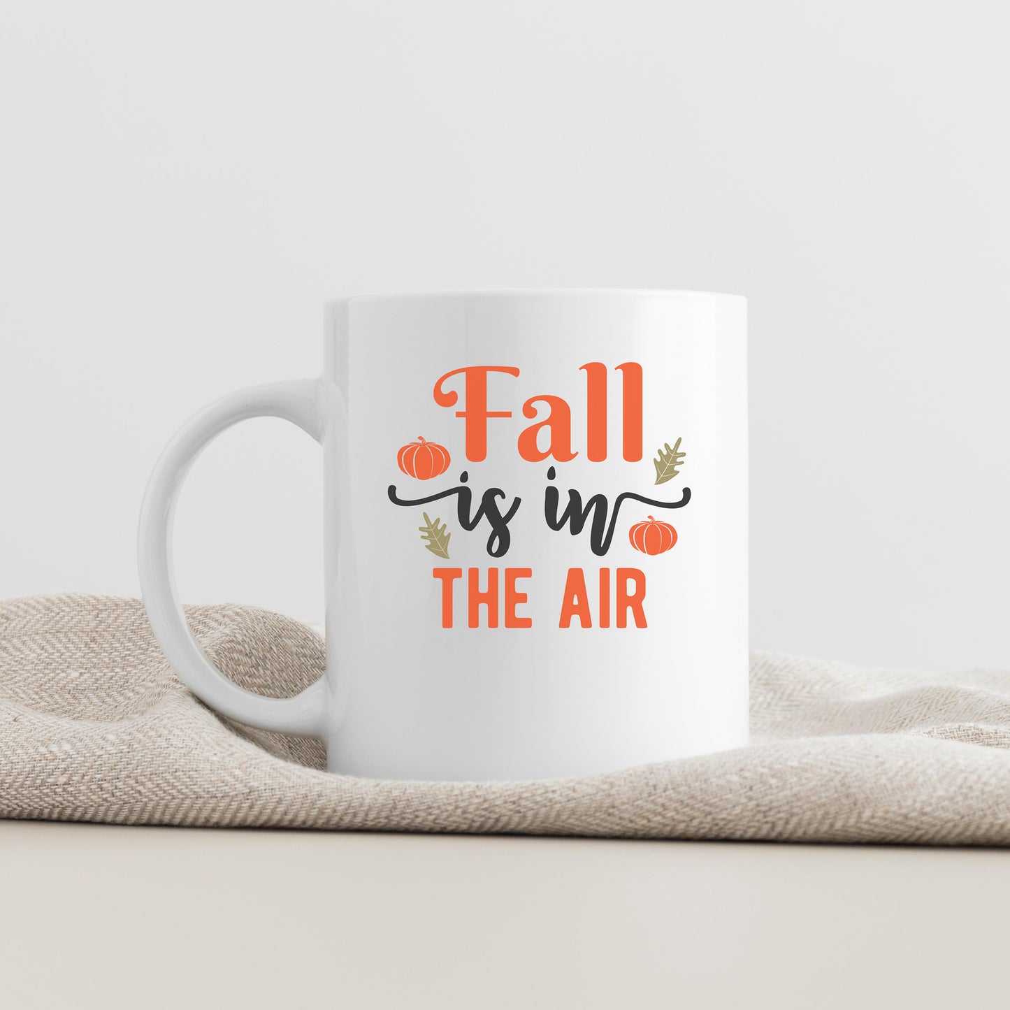 "Fall Is In The Air With Pumpkins" Graphic