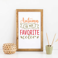 "Autumn Is My Favorite Color With Banner" Graphic