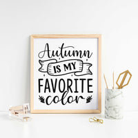 "Autumn Is My Favorite Color With Banner" Graphic