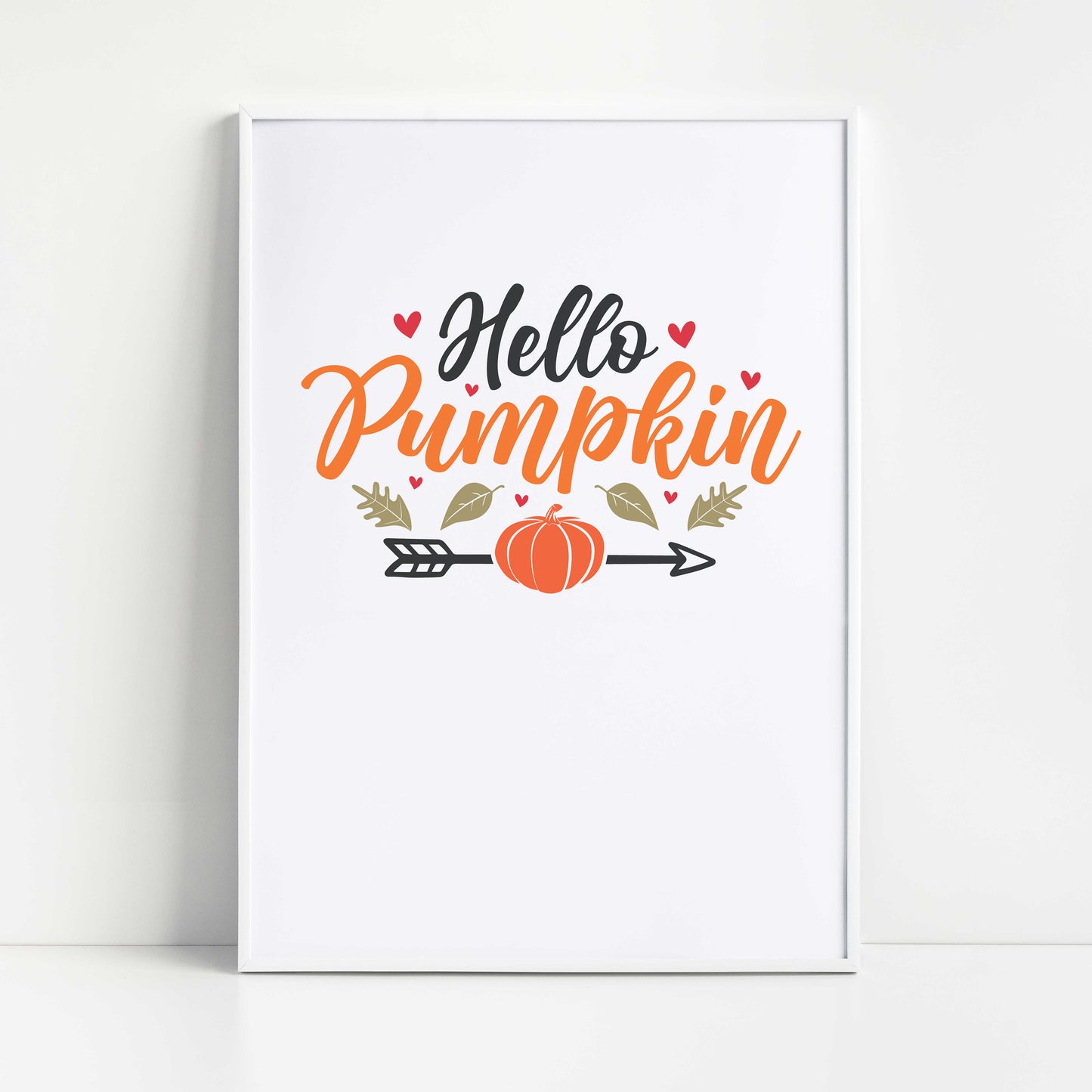 "Hello Pumpkin With Hearts" Graphic
