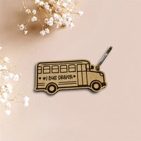 #1 Bus Driver Keychain School Gift (Set of 2) - Glowforge