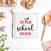 "After School Snack With Hearts" Graphic