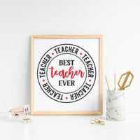 "The Best Teacher Ever" Graphic