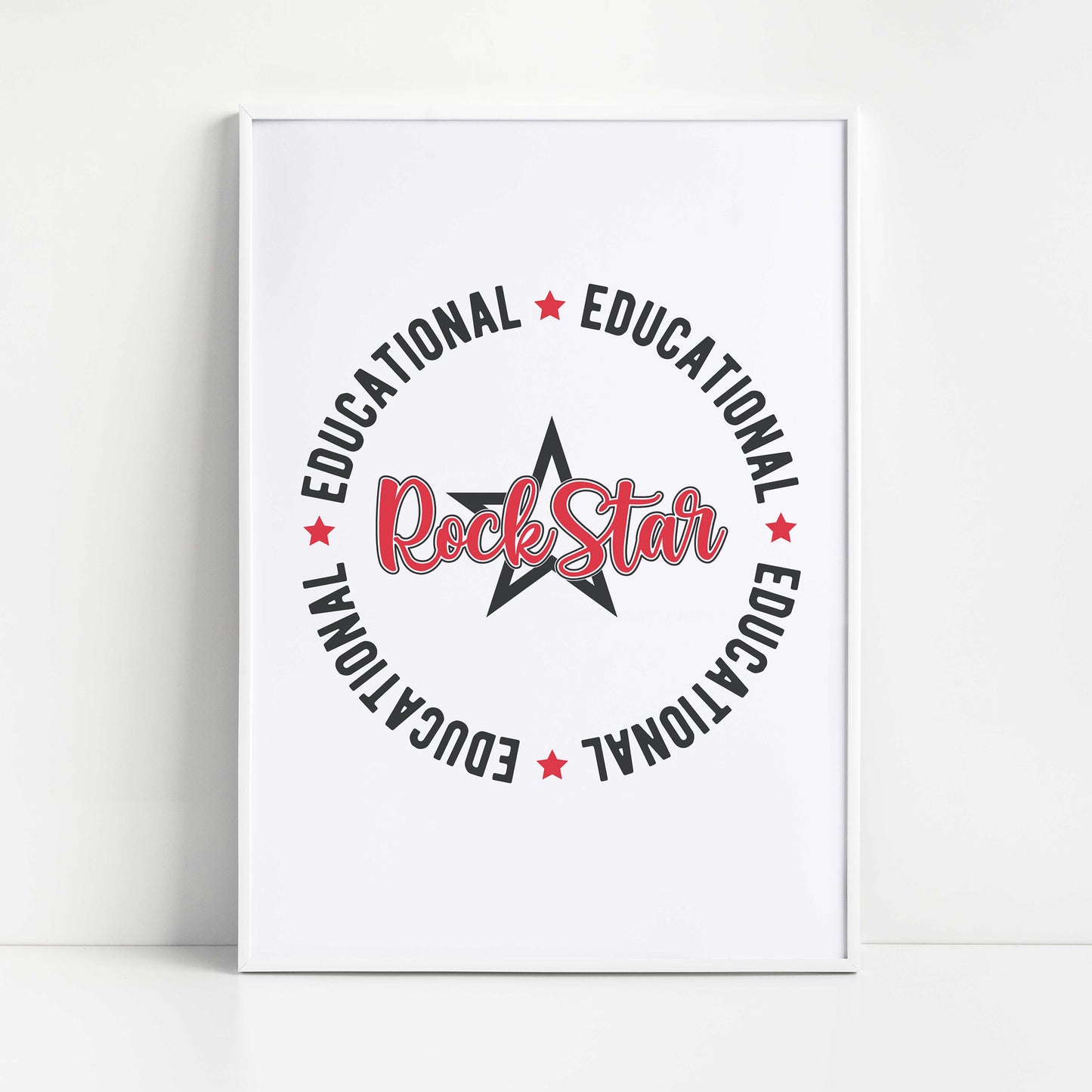 "Educational Rock Star" Graphic