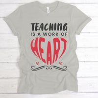 "Teaching Is A Work Of Heart" Graphic