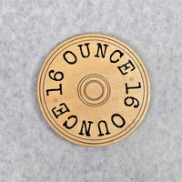 12 and 16 Ounce Shotgun Shell Coasters - Glowforge
