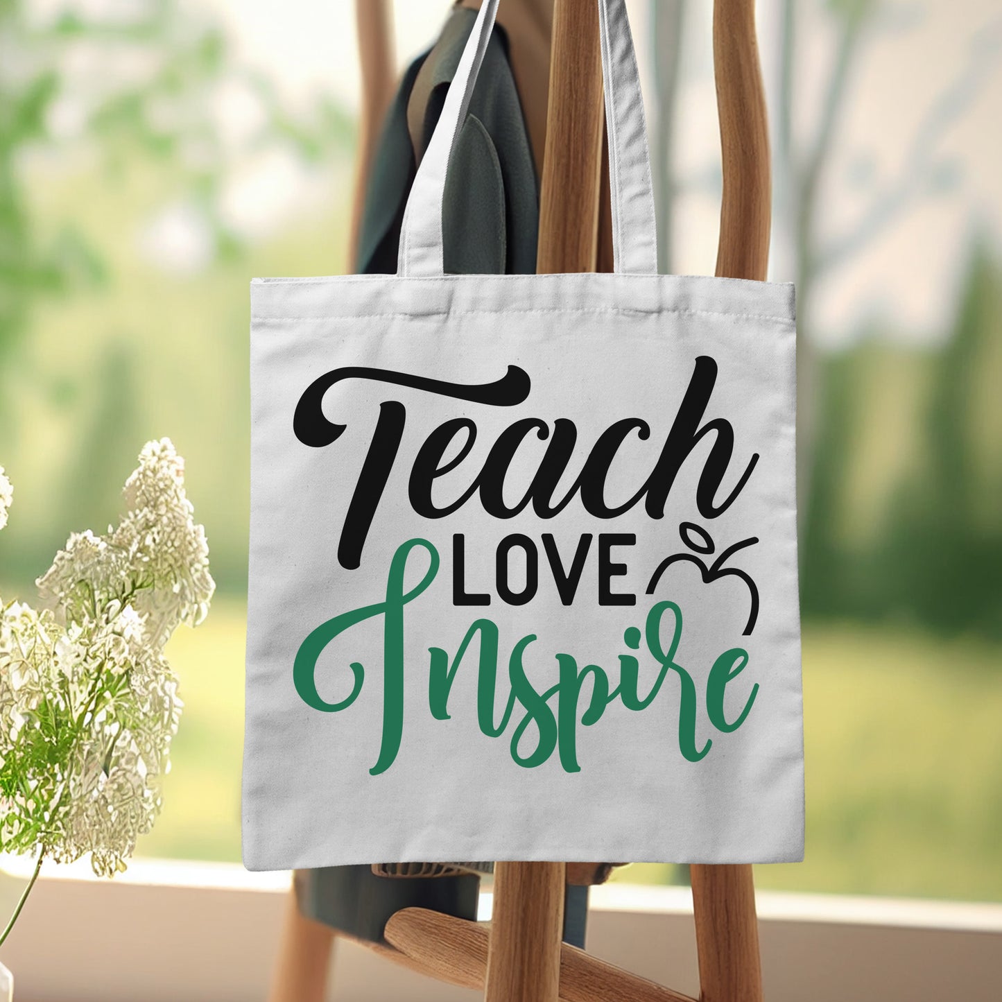 "Teach Love Inspire With Apple" Graphic